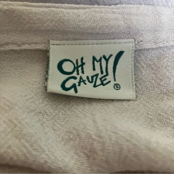 Oh My Gauze! 100% Cotton Light Grey Skirt Size Small/Medium - Picture 3 of 6